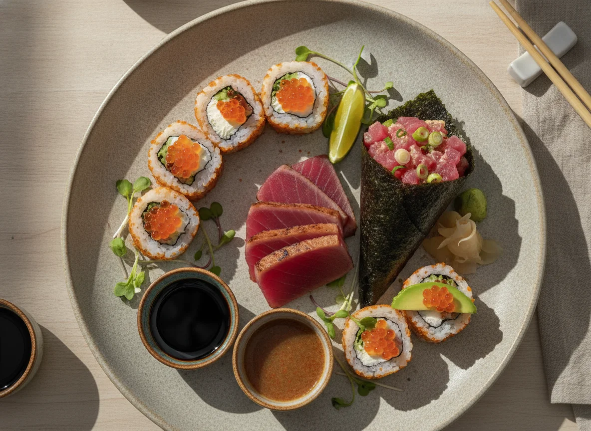 Combinado de Sushi e Sashimi Gourmet photo