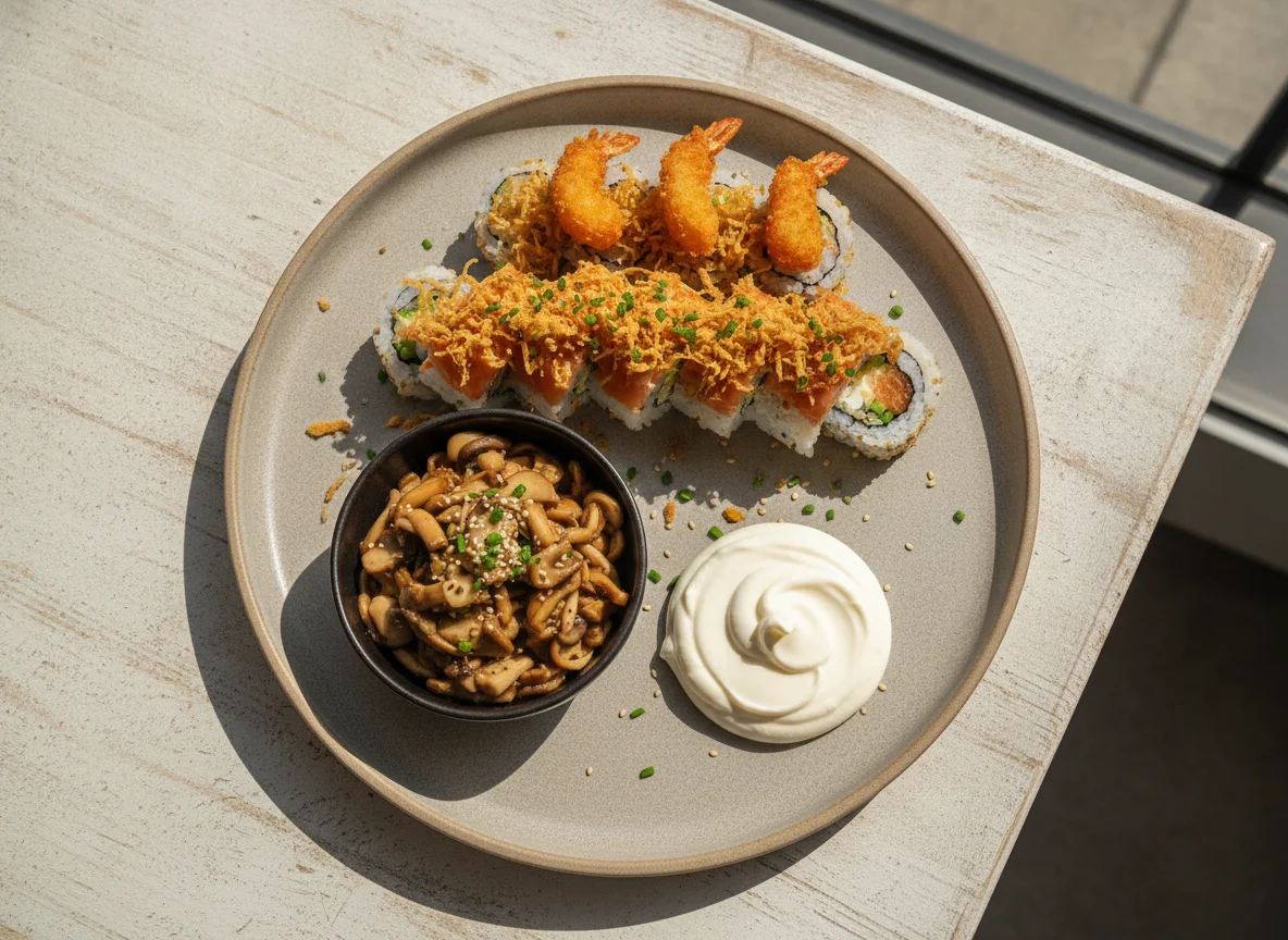 Combinado de Sushi e Shimeji photo