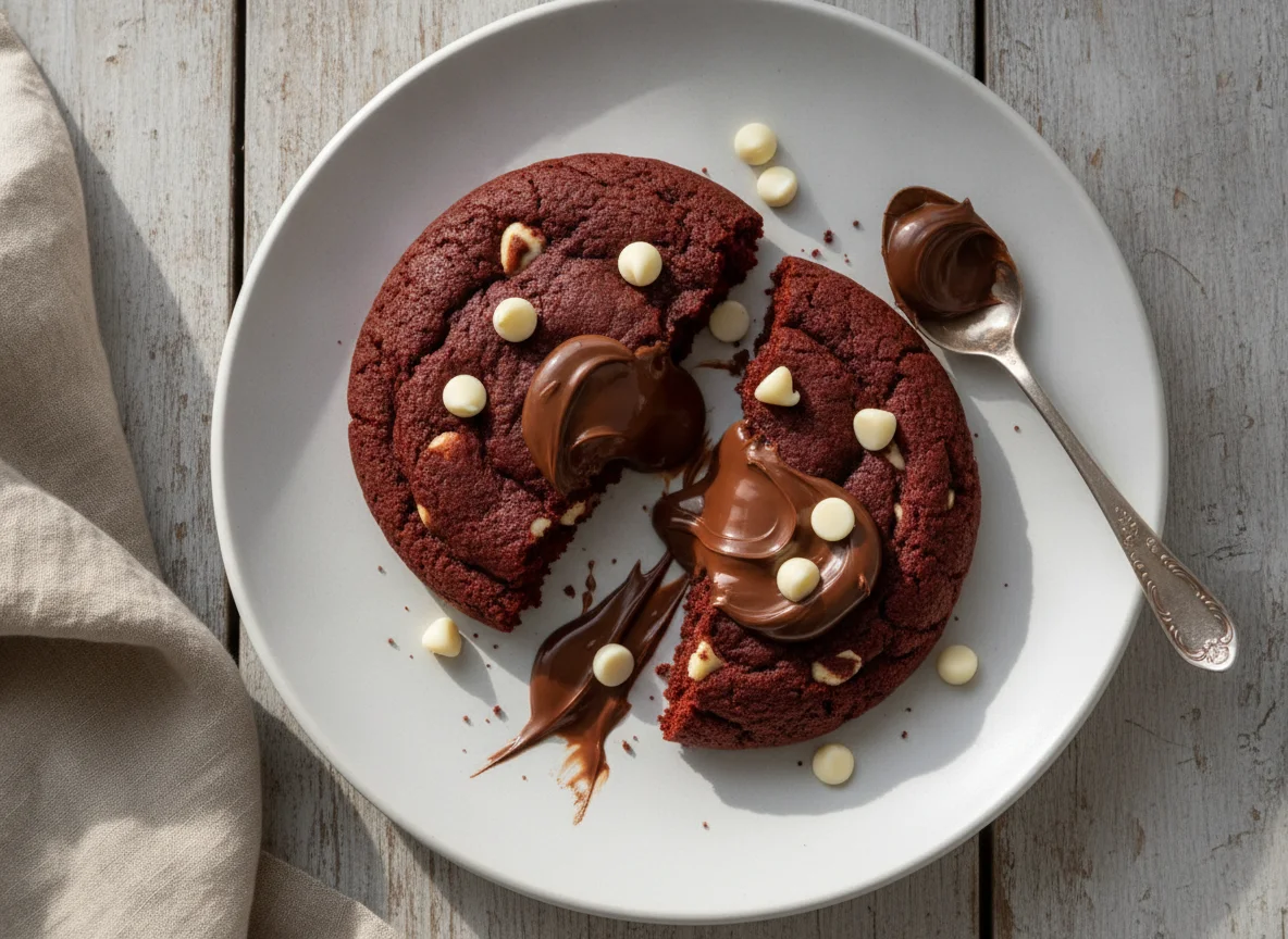 Cookie Red Velvet com Nutella photo
