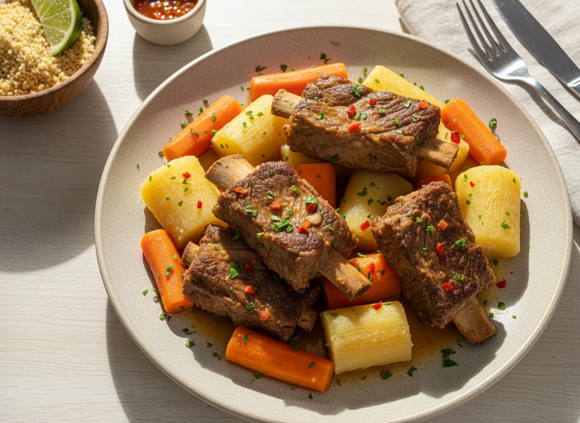 Costela com Mandioca e Cenoura photo