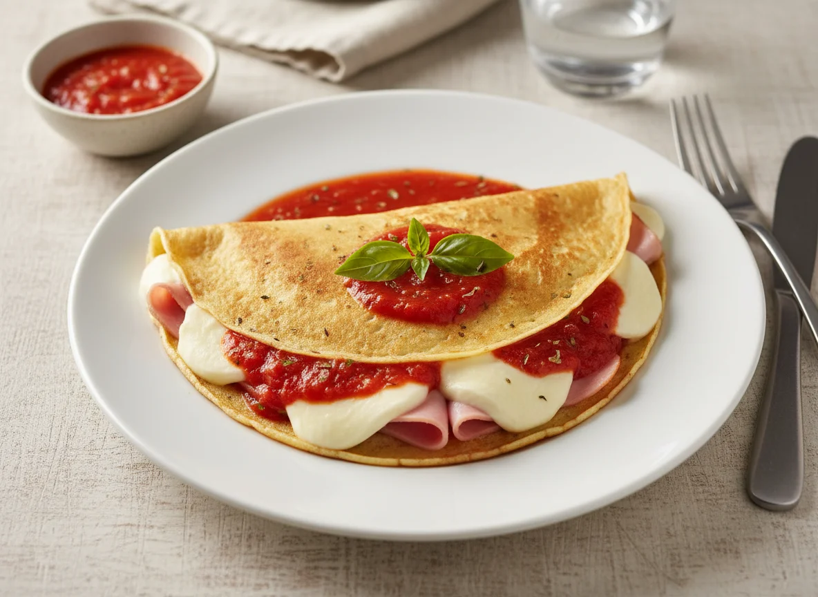 Crepe Bauru com Molho de Tomate photo