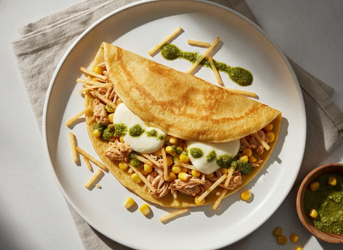 Crepe de Frango com Batata Palha photo
