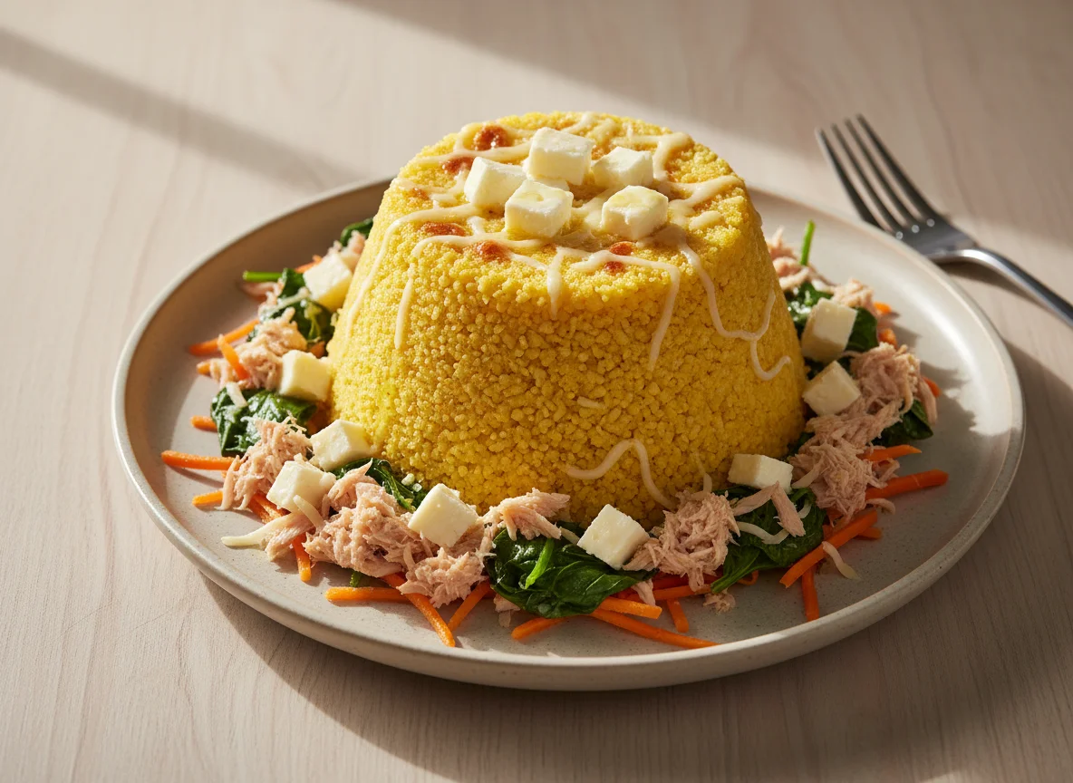 Cuscuz com atum e legumes photo