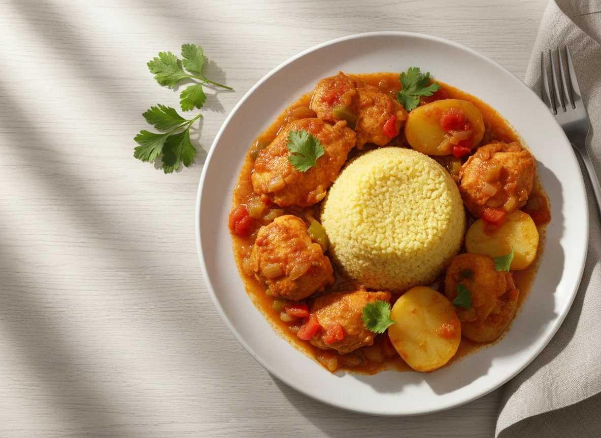 Cuscuz com Frango Ensopado e Batata photo