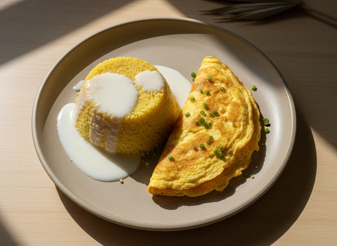 Cuscuz e Omelete photo