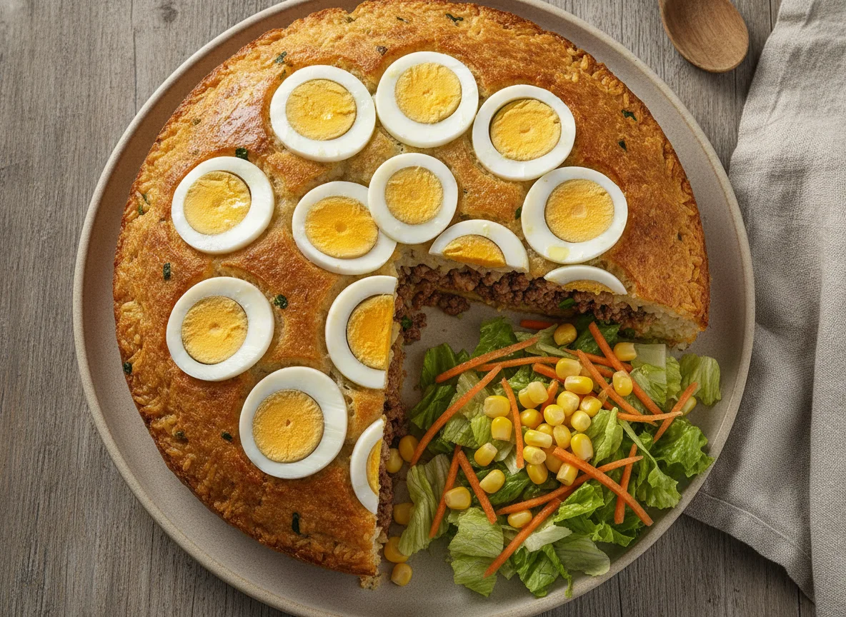 Empadão de Arroz com Salada Mista photo