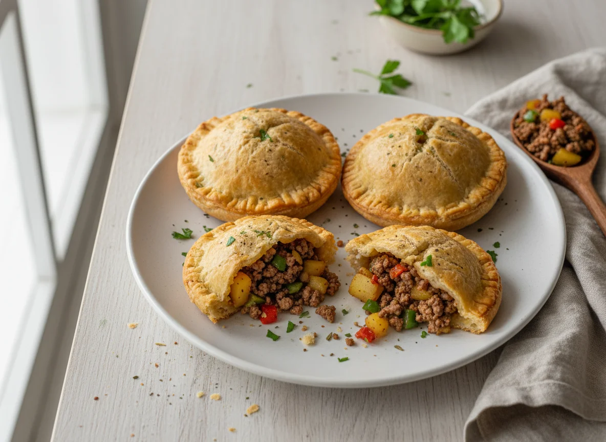 Empadas de carne e batata photo