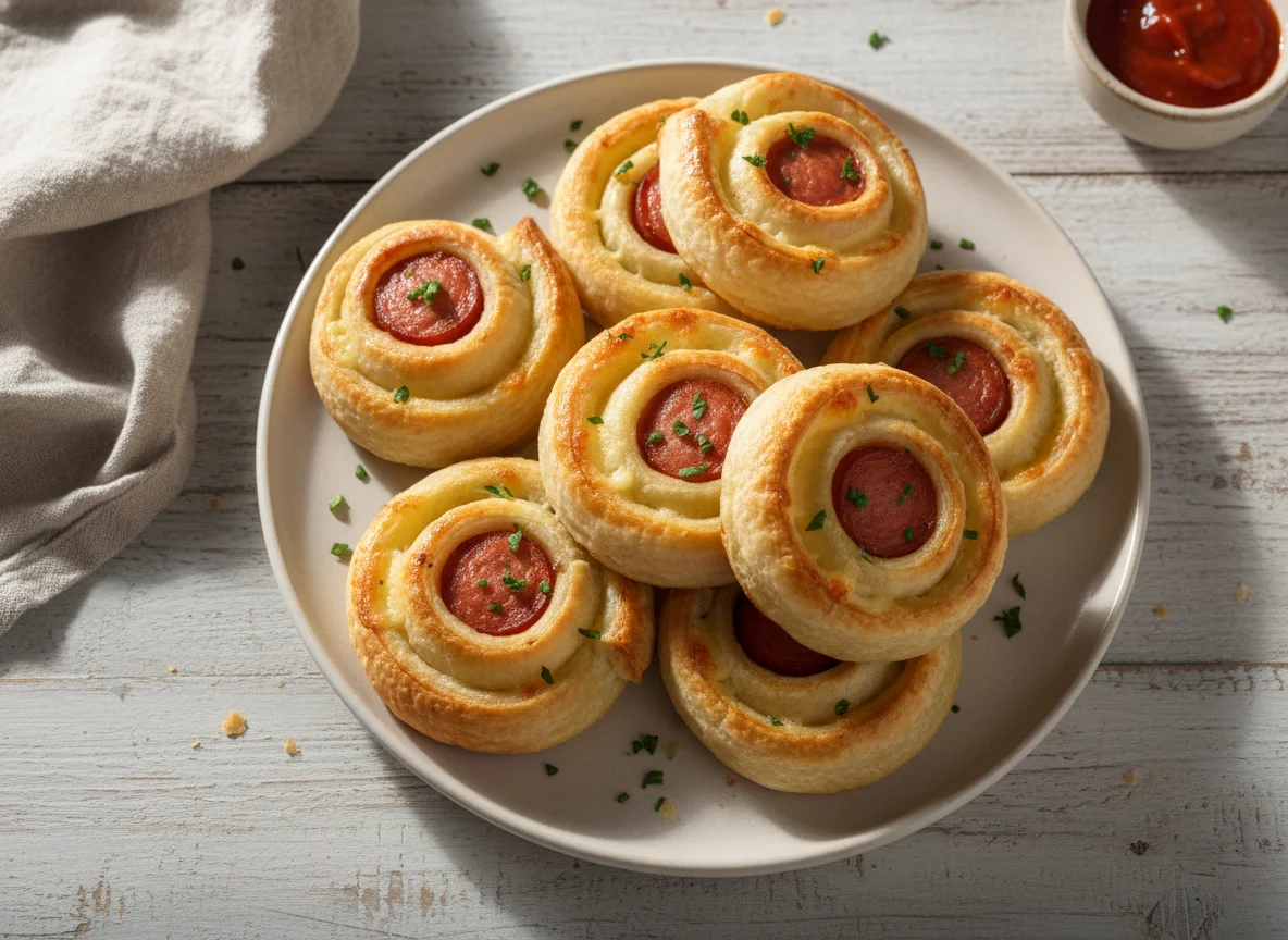 Enroladinho de Salsicha com Queijo photo
