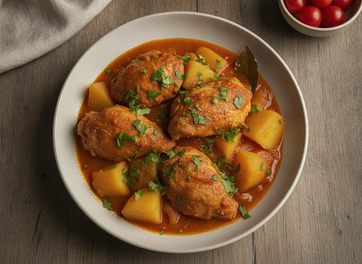 Ensopado de frango com batatas photo