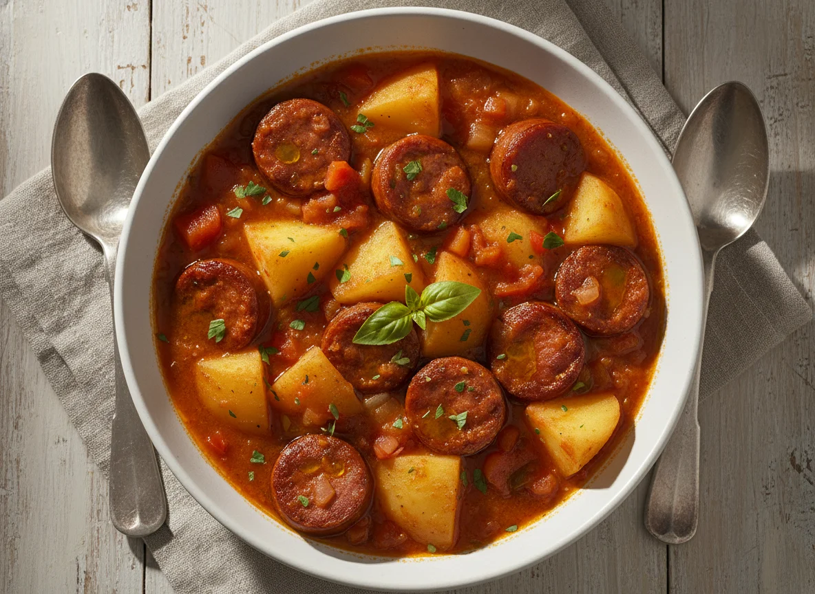 Ensopado de Linguiça Calabresa e Batata photo