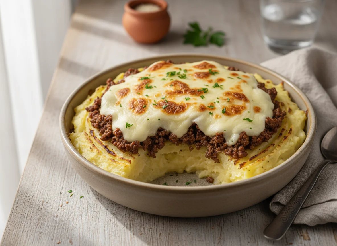 Escondidinho de carne moída com batata photo
