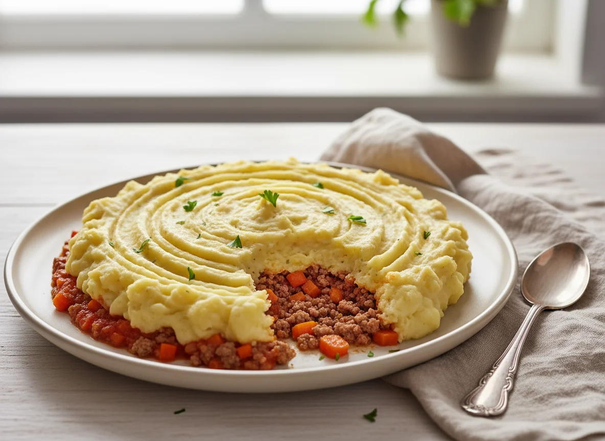 Escondidinho de Carne Moída com Purê de Batata photo