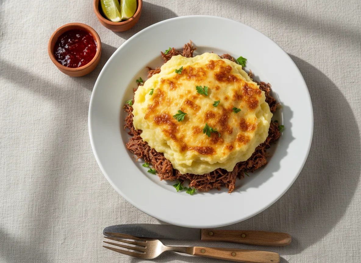 Escondidinho de Carne Seca com Purê de Batata photo