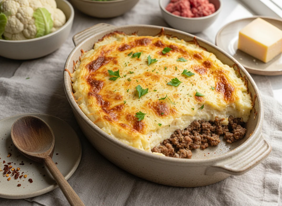 Escondidinho de Couve-flor com Carne Moída photo