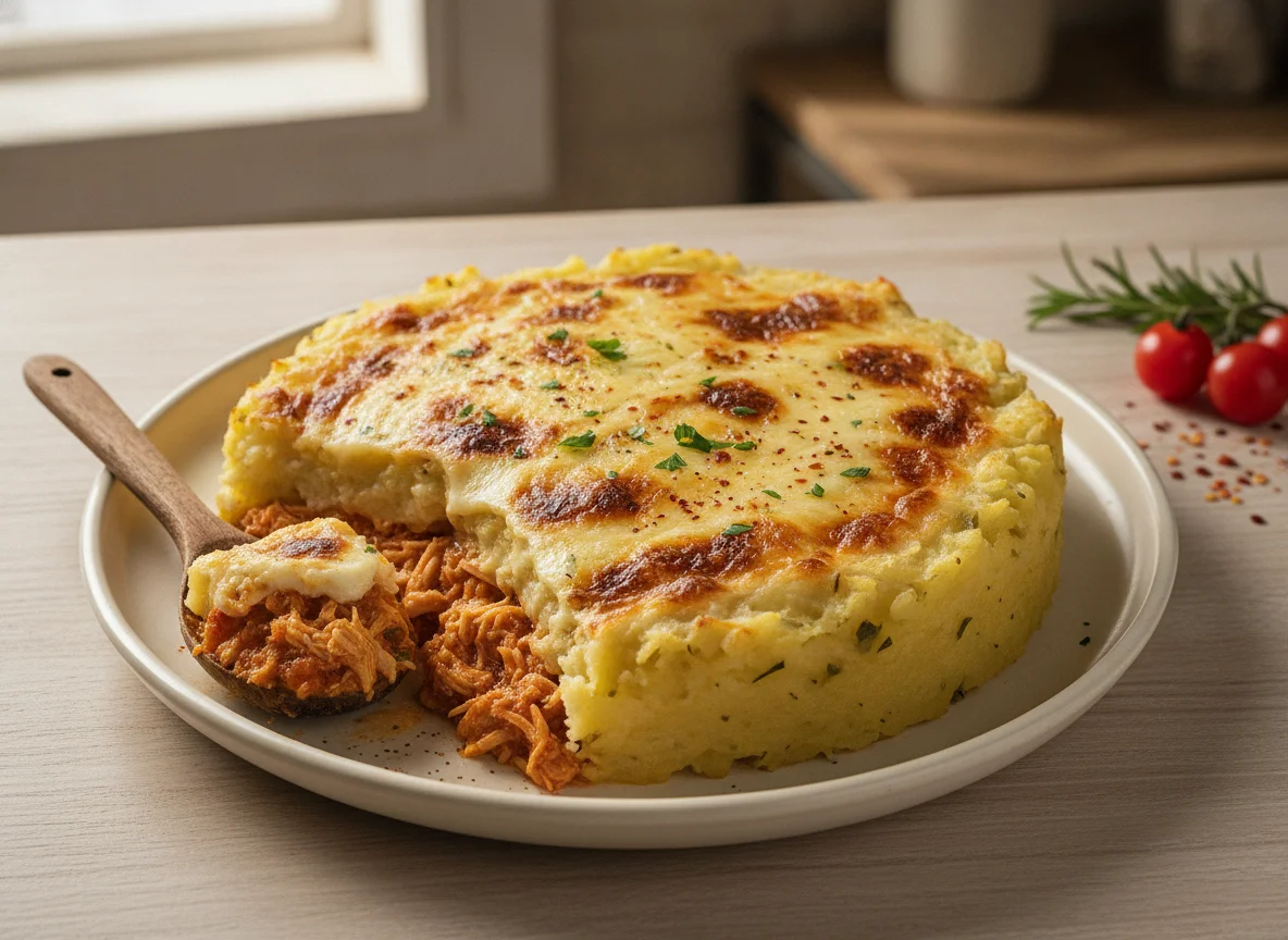Escondidinho de Frango com Massa de Batata photo