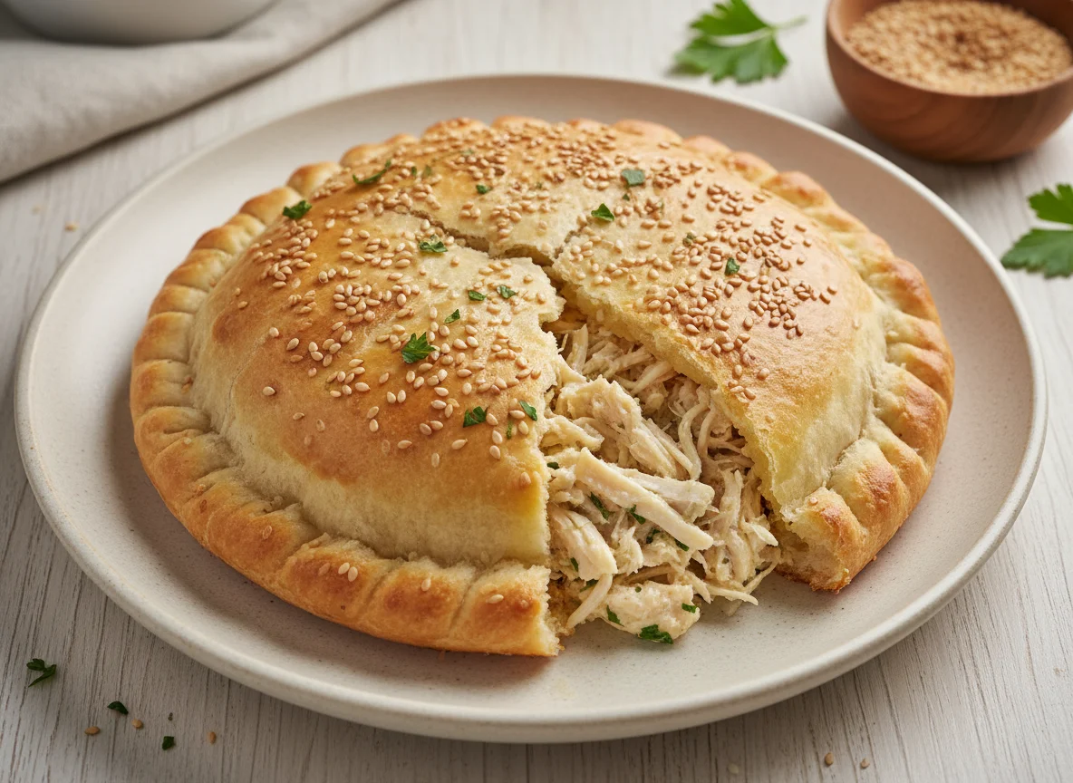 Esfiha fechada de frango photo