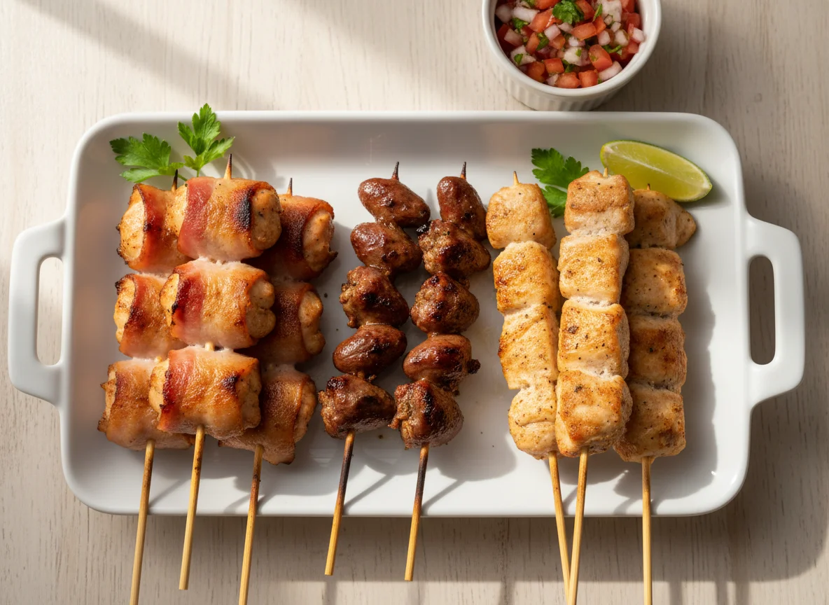 Espetinhos variados photo