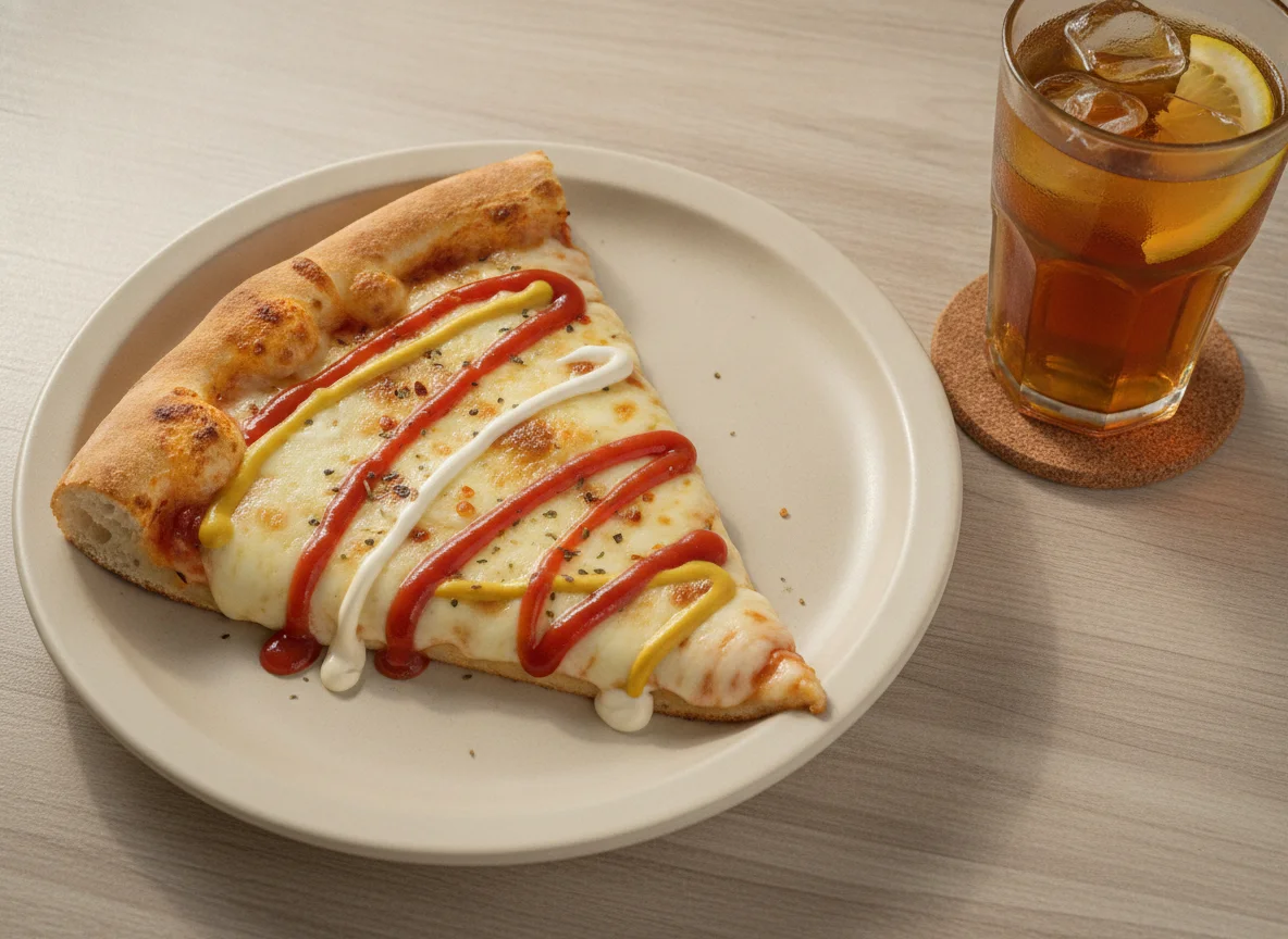 Fatia de Pizza com Condimentos photo