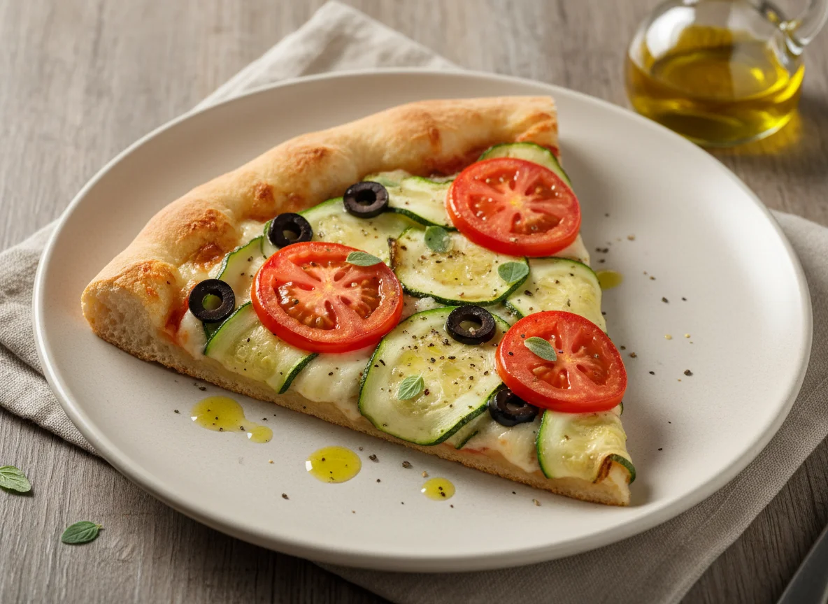 Fatia de Pizza de Abobrinha photo