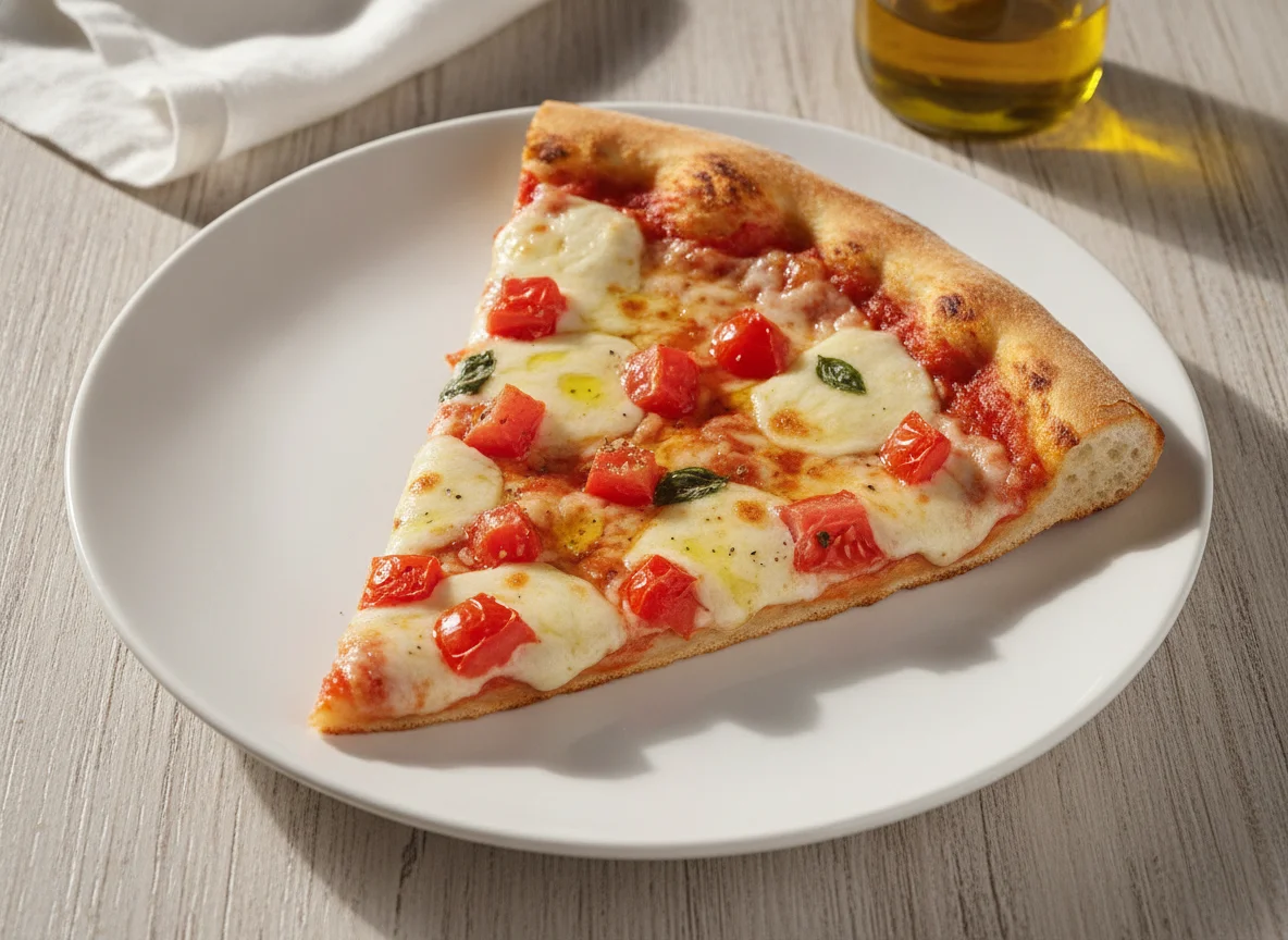 Fatia de Pizza de Tomate e Queijo photo