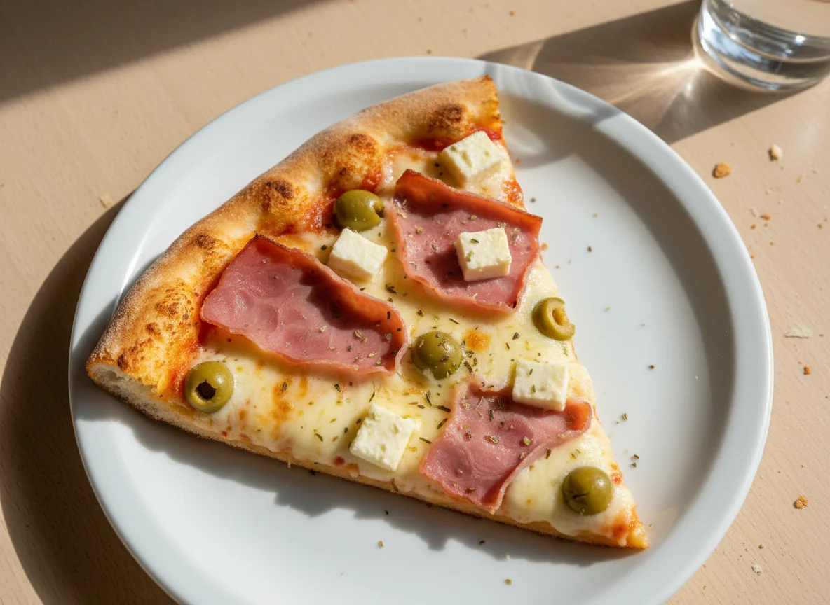 Fatia de pizza mista photo