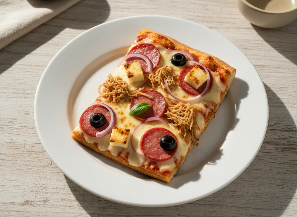 Fatia de Pizza Mista (Calabresa e Carne Seca) photo