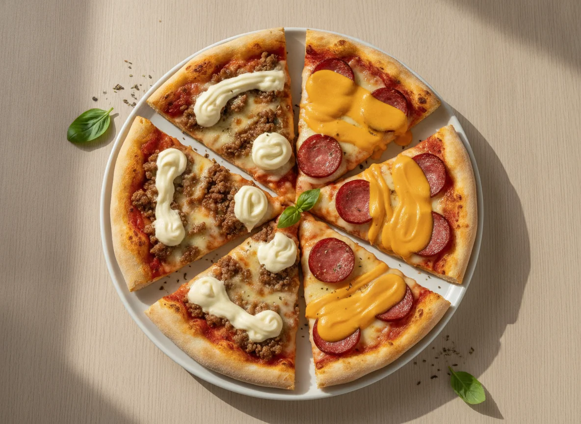 Fatias de Pizza (Carne com Catupiry e Calabresa com Cheddar) photo