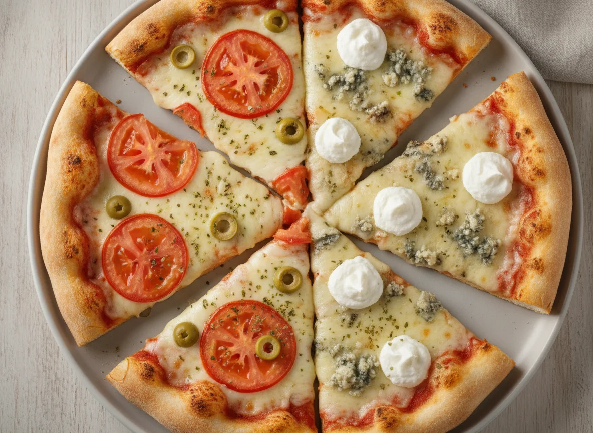 Fatias de Pizza (Mussarela e Quatro Queijos) photo