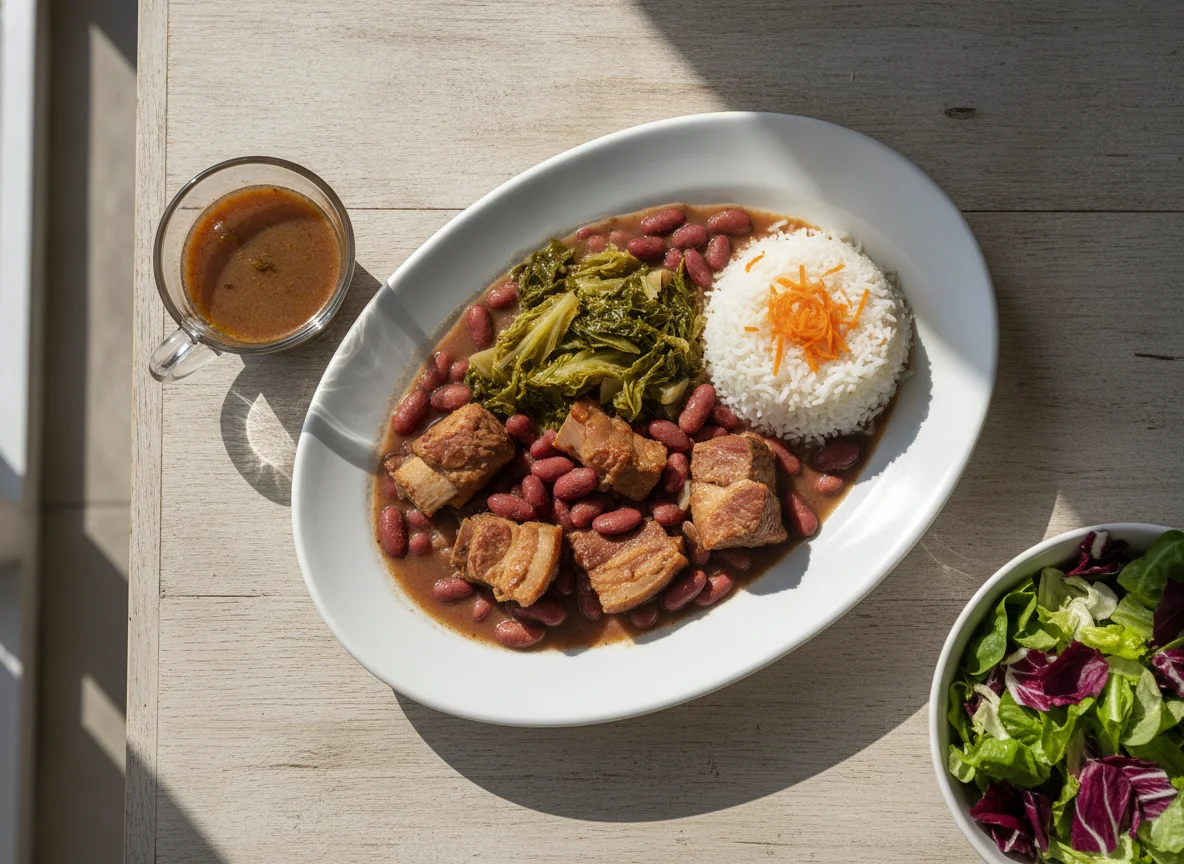 Feijoada à Portuguesa com Arroz e Salada photo