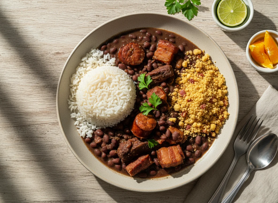Feijoada com Arroz e Farofa photo