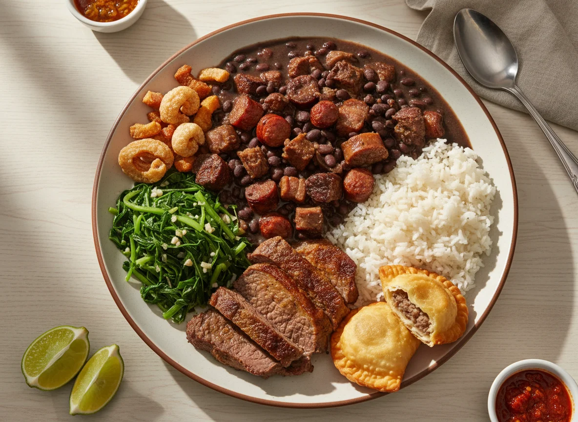 Feijoada completa com acompanhamentos photo