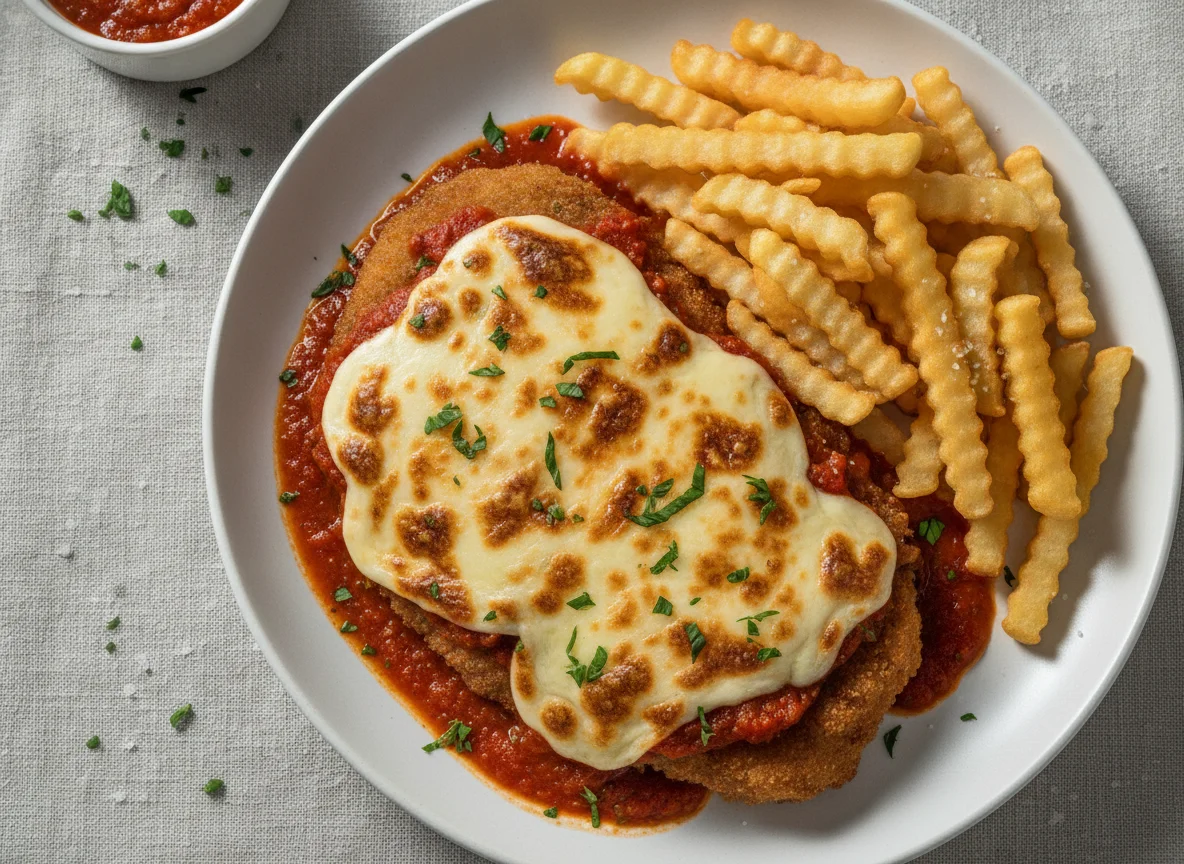 Filé à Parmegiana com Batatas Fritas photo