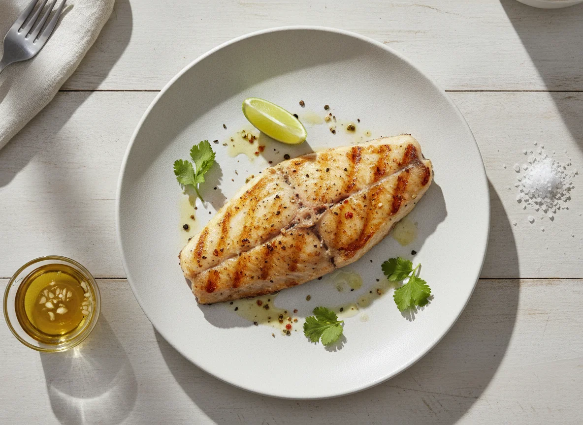 Filete de peixe grelhado photo