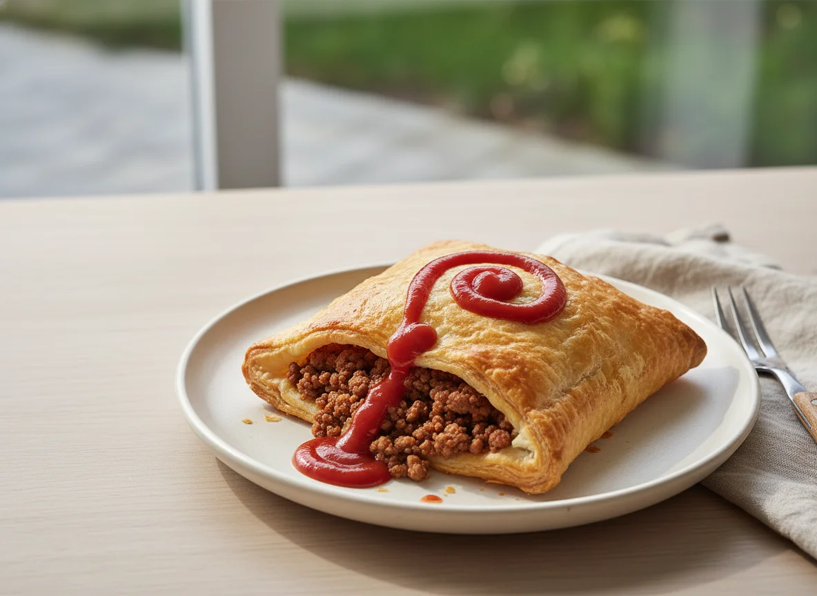 Folhado de Carne com Ketchup photo