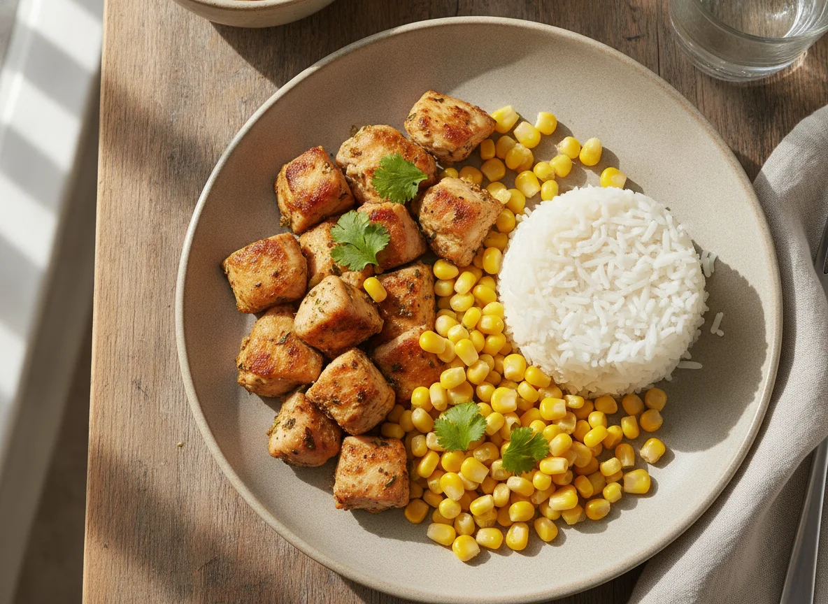 Frango, Arroz e Milho photo