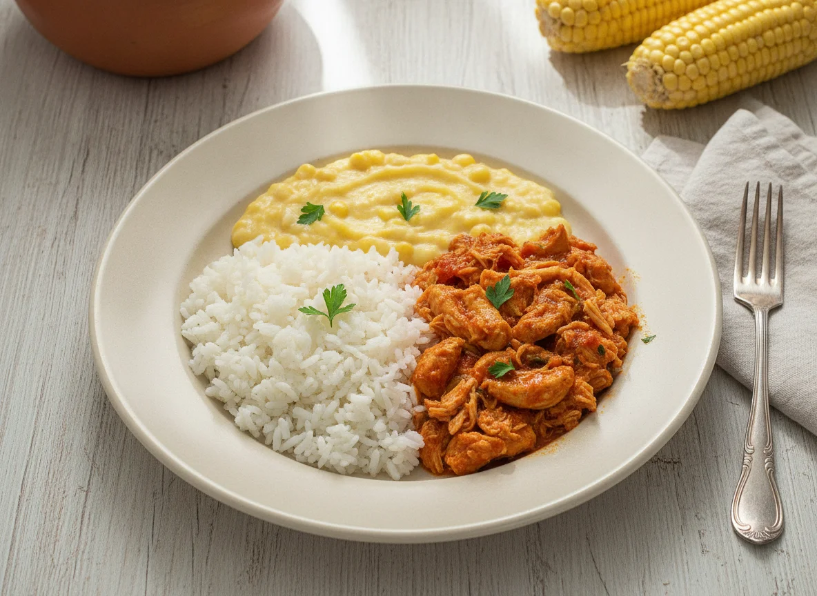 Frango com Arroz e Creme de Milho photo