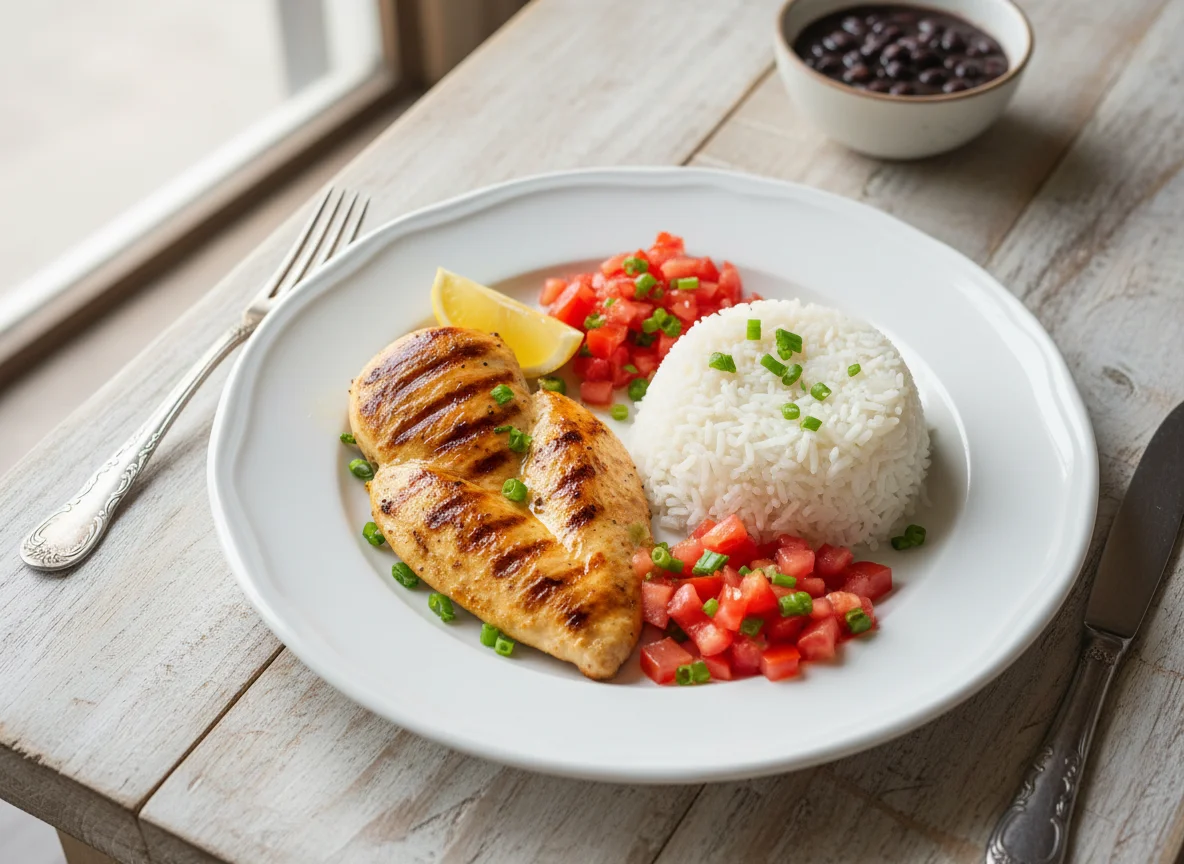 Frango com Arroz e Tomate photo