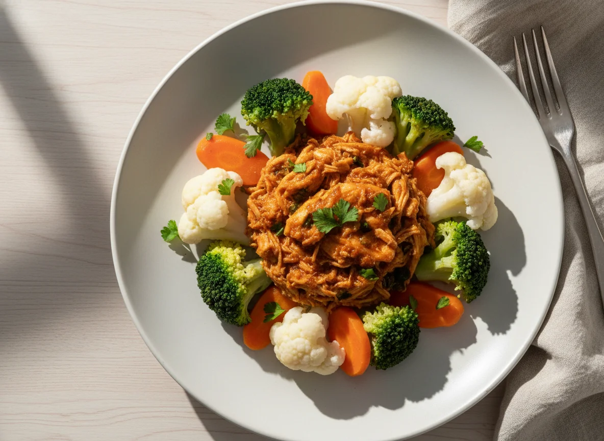 Frango com legumes photo
