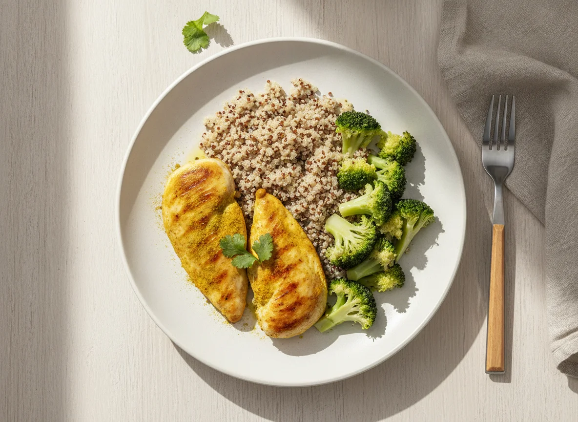Frango com Quinoa e Brócolis photo