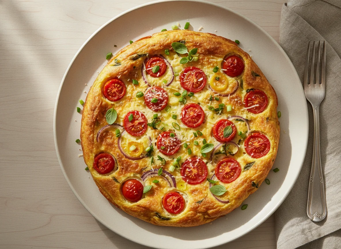 Frittata de Forno com Tomate e Ervas photo