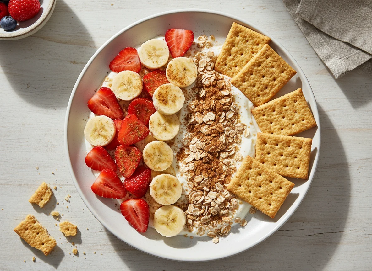 Frutas com farelo de aveia e Magic Toast photo