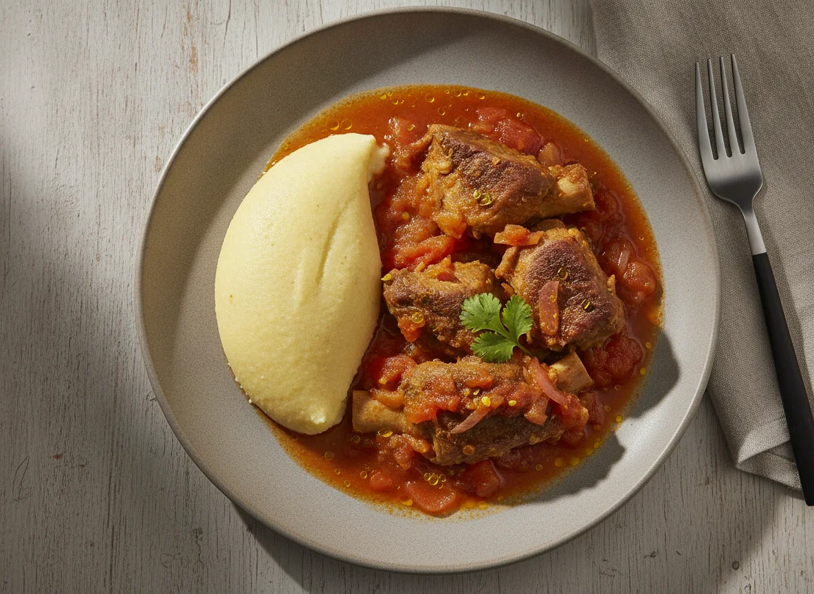Funje com Carne de Cabrito photo