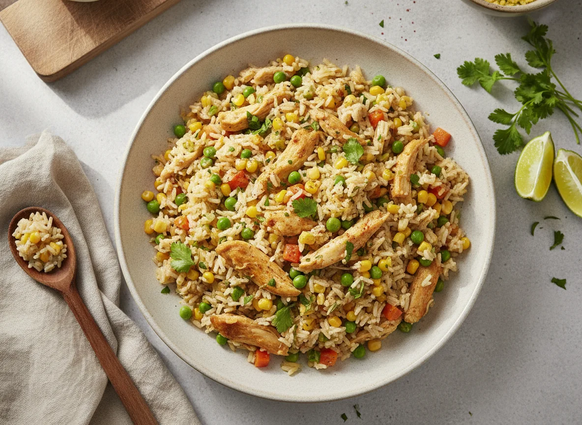 Galinhada com legumes photo