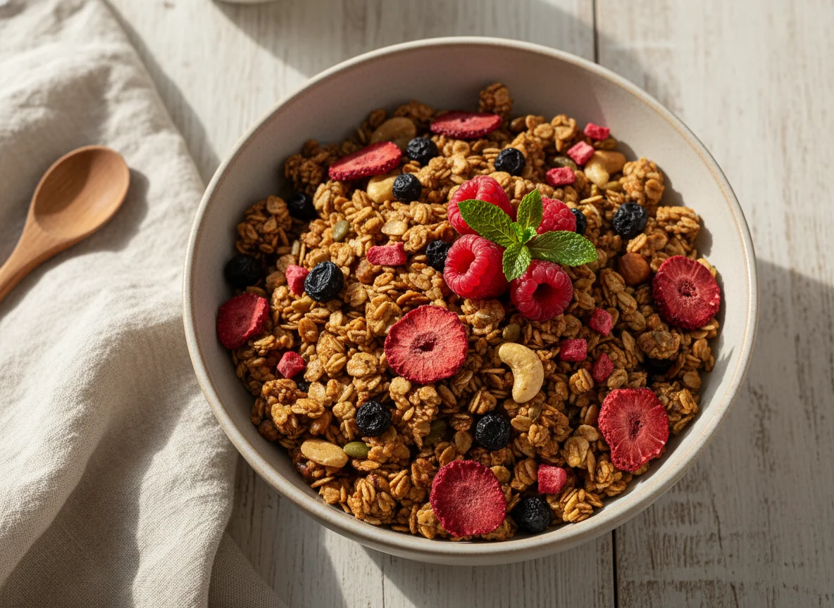 Granola com Frutas Vermelhas photo