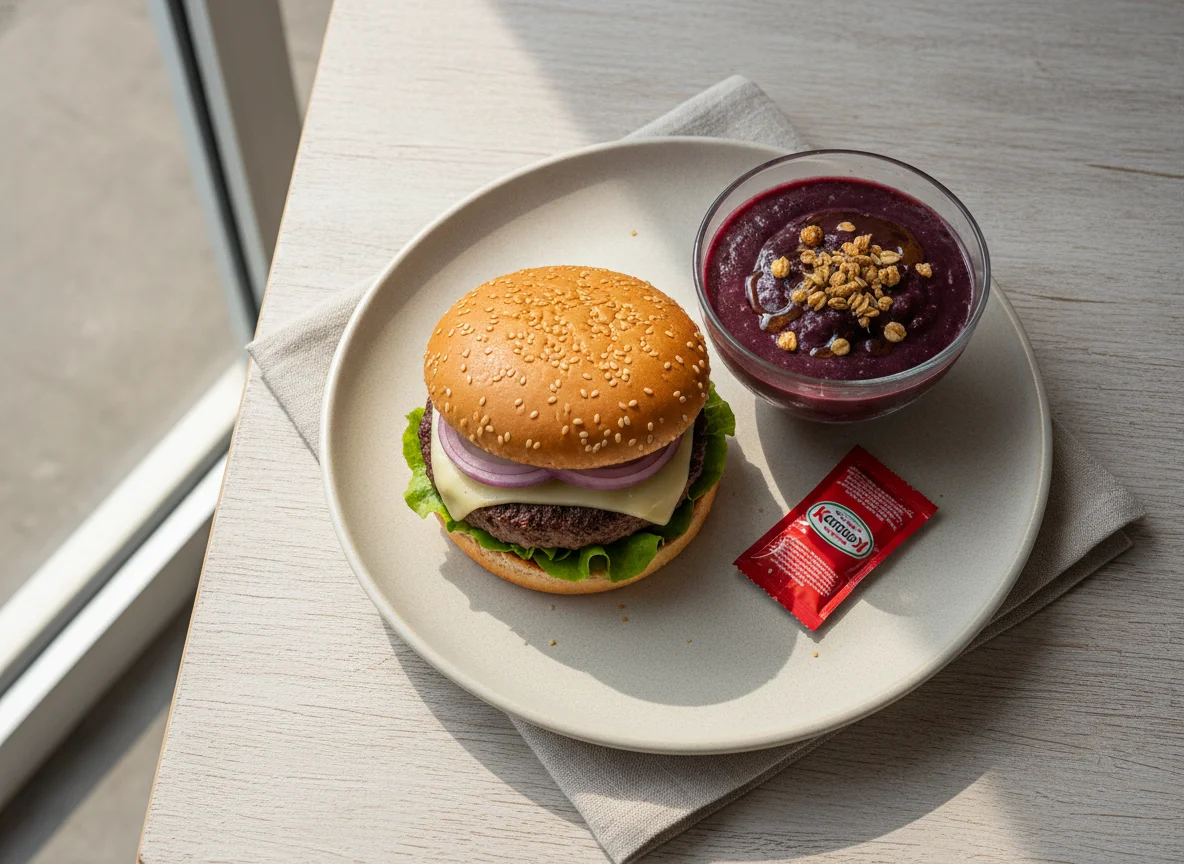 Hambúrguer com Açaí photo