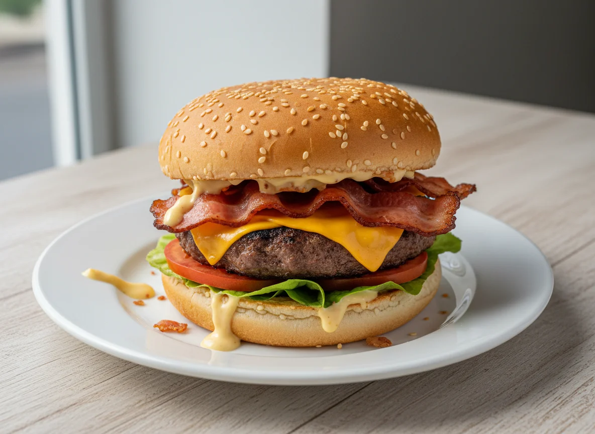 Hambúrguer com Bacon e Queijo photo