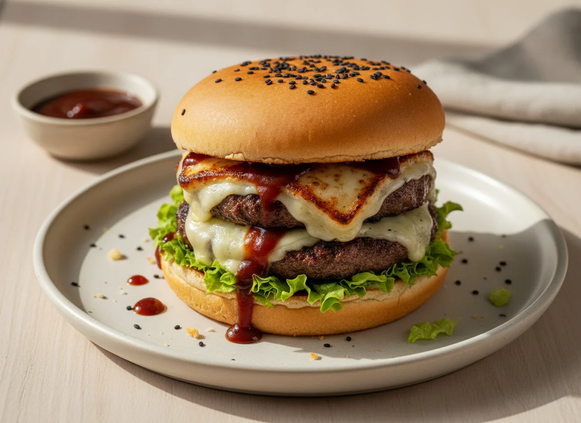 Hambúrguer duplo photo