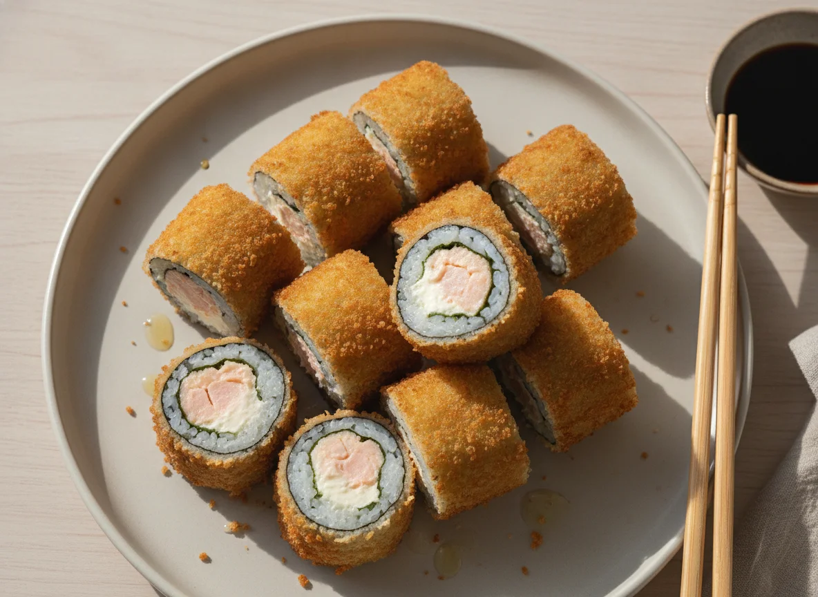 Hot Roll de Salmão com Cream Cheese photo