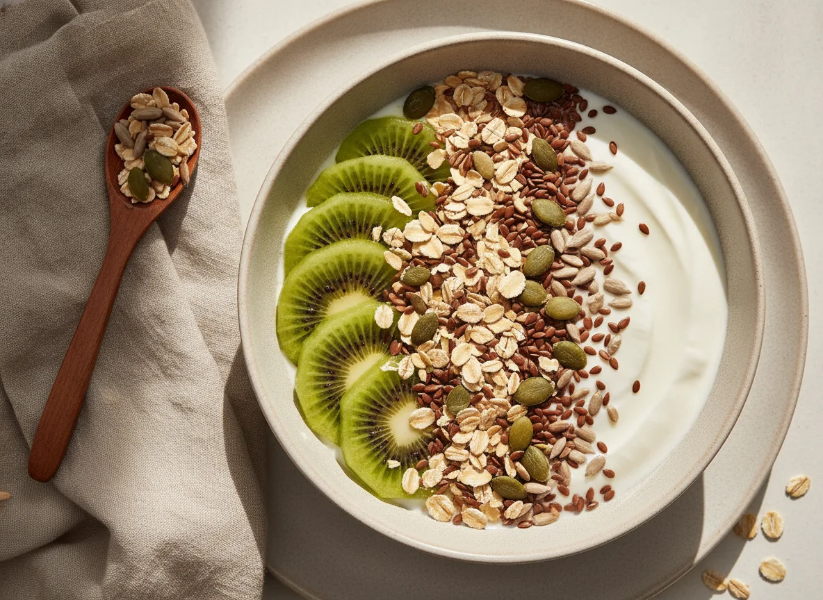 Iogurte Activia com Kiwi e Sementes photo