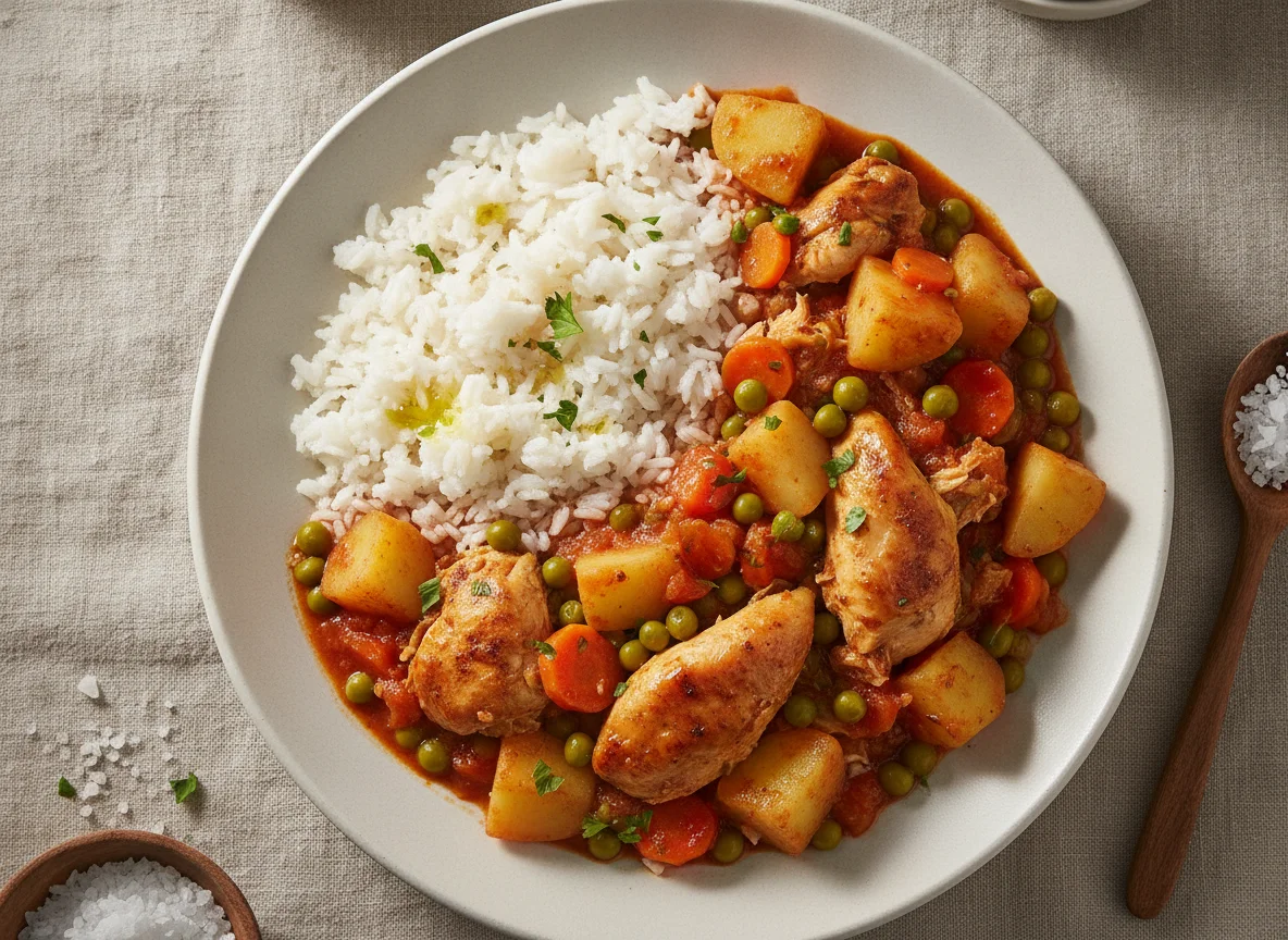 Jardineira de Frango com Arroz photo